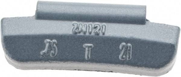 Value Collection - 0.75 oz T Wheel Weight - Zinc, For Use with Domestic Light Trucks - USA Tool & Supply