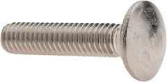 Value Collection - 5/16-18 UNC 1-1/2" Length Under Head, Standard Square Neck, Carriage Bolt - 18-8 Stainless Steel, Uncoated - USA Tool & Supply