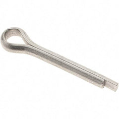 Value Collection - 1/4" Diam x 1-1/2" Long Extended Prong Cotter Pin - Grade 18-8, Uncoated, Stainless Steel - USA Tool & Supply