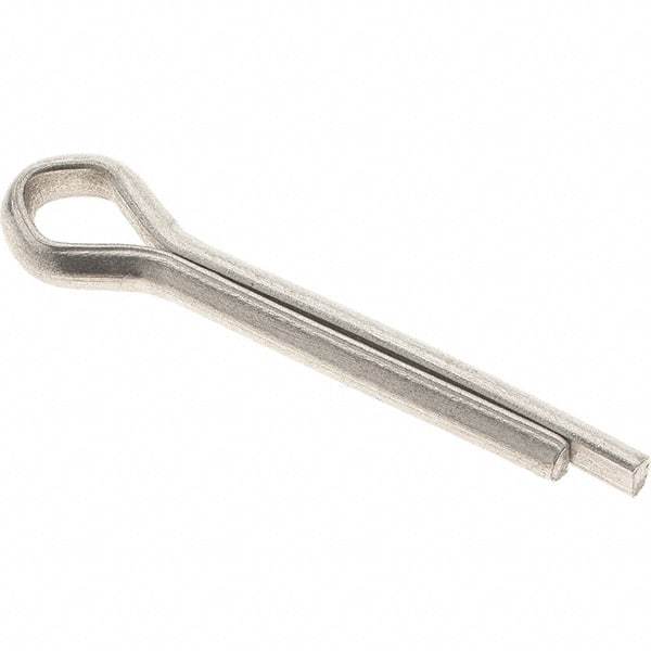 Value Collection - 5/32" Diam x 1" Long Extended Prong Cotter Pin - Grade 18-8, Uncoated, Stainless Steel - USA Tool & Supply