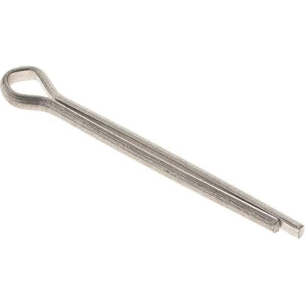 Value Collection - 1/8" Diam x 1-1/2" Long Extended Prong Cotter Pin - Grade 18-8, Uncoated, Stainless Steel - USA Tool & Supply