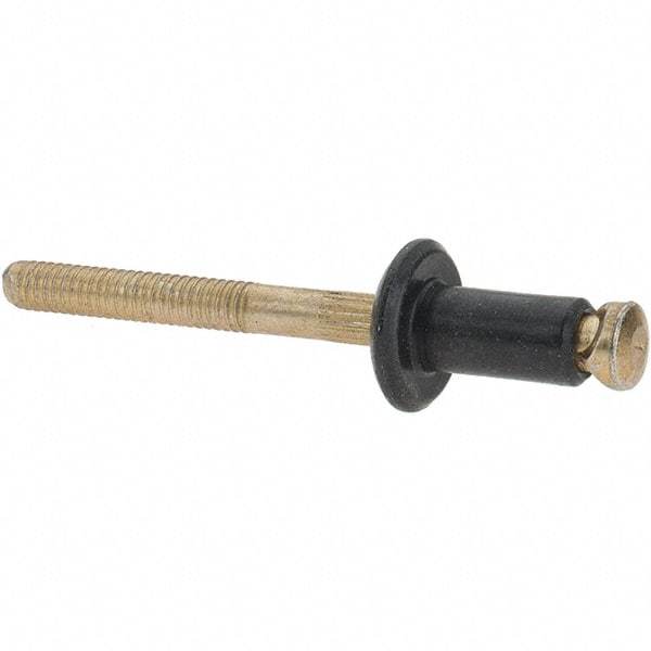 Made in USA - Aluminum Peel Blind Rivet - Steel Mandrel, 3/32" to 1/8" Grip, 12.7mm Length Under Head, - USA Tool & Supply