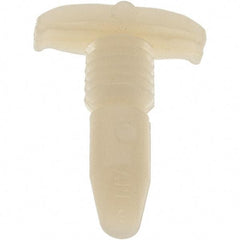 Value Collection - Nylon Panel Rivet - 1/4" Length Under Head, 1/2" Head Diam - USA Tool & Supply