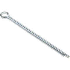 Value Collection - 5/16" Diam x 5" Long Extended Prong Cotter Pin - Grade 2, Zinc-Plated, Steel - USA Tool & Supply