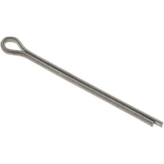 Value Collection - 3/32" Diam x 1-1/2" Long Extended Prong Cotter Pin - Grade 2, Zinc-Plated, Steel - USA Tool & Supply