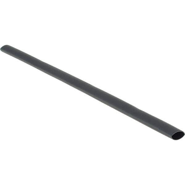 Value Collection - 12" Long Heat Shrink Electrical Tubing - Black - USA Tool & Supply