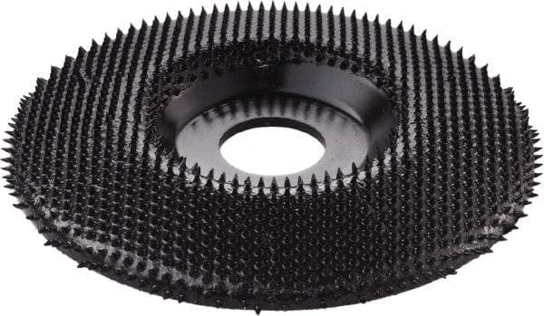 KUTZALL - 4-1/2" Wheel Diam, 7/8" Arbor Hole, Type 27 Depressed Center Wheel - Tungsten Carbide, 15,000 Max RPM - USA Tool & Supply