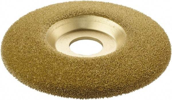 KUTZALL - 4-1/2" Wheel Diam, 7/8" Arbor Hole, Type 27 Depressed Center Wheel - Tungsten Carbide, 15,000 Max RPM - USA Tool & Supply