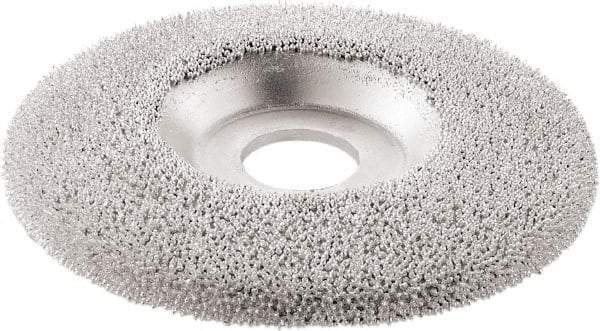 KUTZALL - 4-1/2" Wheel Diam, 7/8" Arbor Hole, Type 27 Depressed Center Wheel - Tungsten Carbide, 15,000 Max RPM - USA Tool & Supply