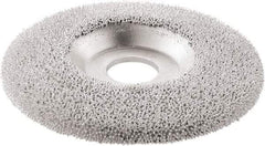 KUTZALL - 4-1/2" Wheel Diam, 7/8" Arbor Hole, Type 27 Depressed Center Wheel - Tungsten Carbide, 15,000 Max RPM - USA Tool & Supply