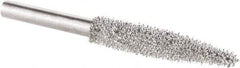 KUTZALL - 1/8" Cut Diam, 1/8" Shank Diam, Taper Head Burr - Carbide - USA Tool & Supply