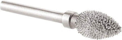 KUTZALL - 1/4" Cut Diam, 1/8" Shank Diam, Flame Head Burr - Carbide - USA Tool & Supply