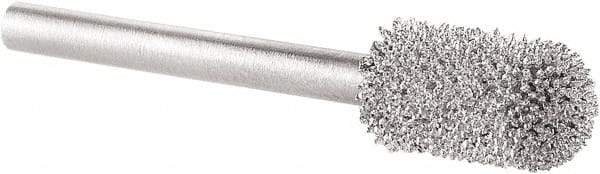 KUTZALL - 1/4" Cut Diam, 1/8" Shank Diam, Cylinder Ball End Head Burr - Carbide, Ball End - USA Tool & Supply