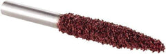 KUTZALL - 1/4" Cut Diam, 1/4" Shank Diam, Taper Head Burr - Carbide - USA Tool & Supply