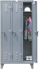 Strong Hold - 4 Door, 1 Tier, Steel Locker - USA Tool & Supply