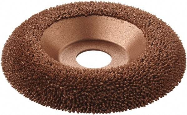 KUTZALL - 4-1/2" Wheel Diam, 5/8" Wheel Thickness, 7/8" Arbor Hole, Type 27 Depressed Center Wheel - Tungsten Carbide, 15,000 Max RPM - USA Tool & Supply