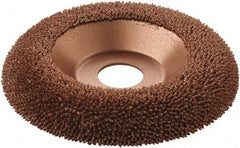 KUTZALL - 4-1/2" Wheel Diam, 5/8" Wheel Thickness, 7/8" Arbor Hole, Type 27 Depressed Center Wheel - Tungsten Carbide, 15,000 Max RPM - USA Tool & Supply