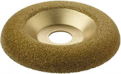 KUTZALL - 4-1/2" Wheel Diam, 5/8" Wheel Thickness, 7/8" Arbor Hole, Type 27 Depressed Center Wheel - Tungsten Carbide, 15,000 Max RPM - USA Tool & Supply