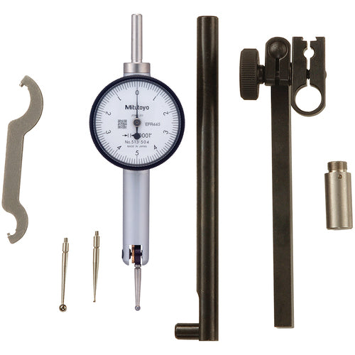 Horizontal Dial Test Indicator Kit - 0.010″ Total Range-0.0001″ Graduation - USA Tool & Supply