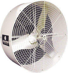 Schaefer Ventilation Equipment - 36" Blade, 1/2 hp, 11,380 CFM, Industrial Circulation Fan - Ceiling Mount, 1 Speed - USA Tool & Supply