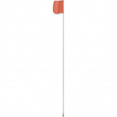 Checkers - Marking Flags Type: Warning Whip Flag Message or Pattern: Solid Color - USA Tool & Supply