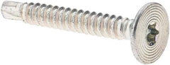 Value Collection - #10-16, Flat Head, Torx Drive, 1-1/2" Self Drilling Screw - Steel, Zinc-Plated Finish - USA Tool & Supply