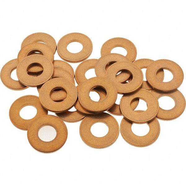 Value Collection - 1/4" Screw, Silicon Bronze Standard Flat Washer - 5/16" ID x 11/16" OD, 1-1/16" Thick - USA Tool & Supply