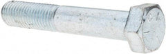 Value Collection - 3/4-10 UNC, 4-1/2" Length Under Head Hex Head Cap Screw - Partially Threaded, Grade 5 Steel, Zinc-Plated Finish, 1-1/8" Hex - USA Tool & Supply