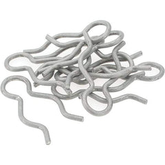 Value Collection - 7/8" Groove, 2-9/32" Long, Stainless Steel Hair Pin Clip - 1/8" Clip Diam, 1" Shaft Diam, Grade 302 & 18-8 - USA Tool & Supply