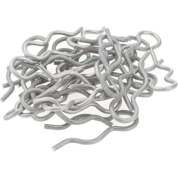 Value Collection - 21/32" Groove, 1-13/16" Long, Stainless Steel Hair Pin Clip - 0.093" Clip Diam, 3/4" Shaft Diam, Grade 302 & 18-8 - USA Tool & Supply