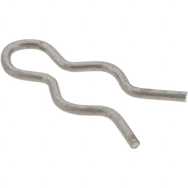 Value Collection - 5/16" Groove, 31/32" Long, Stainless Steel Hair Pin Clip - 0.052" Clip Diam, 3/8" Shaft Diam, Grade 302 & 18-8 - USA Tool & Supply