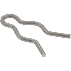 Value Collection - 1/4" Groove, 3/4" Long, Stainless Steel Hair Pin Clip - 0.048" Clip Diam, 5/16" Shaft Diam, Grade 302 & 18-8 - USA Tool & Supply