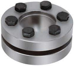 Climax Metal Products - M6 Thread, 68mm Bore Diam, 4.528" OD, Shaft Locking Device - 10 Screws, 23,722 Lb Axial Load, 4.528" OAW, 0.906" Thrust Ring Width, 2,646 Ft/Lb Max Torque - USA Tool & Supply