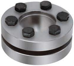 Climax Metal Products - M6 Thread, 55mm Bore Diam, 3-15/16" OD, Shaft Locking Device - 8 Screws, 19,222 Lb Axial Load, 3-15/16" OAW, 0.906" Thrust Ring Width, 1,734 Ft/Lb Max Torque - USA Tool & Supply