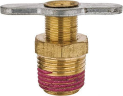 Value Collection - Steel Wing Nut Valve Drain Cock & Shutoff Valve - 1/2 Thread, 200 Max psi - USA Tool & Supply