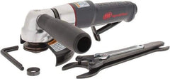 Ingersoll-Rand - 4-1/2" Wheel Diam, 12,000 RPM, Pneumatic Angle & Disc Grinder - 5/8-11 Spindle, 41 CFM, Rear Exhaust - USA Tool & Supply