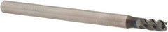 OSG - 5mm, 4 Flute, Single End, Solid Carbide, 0.2mm Corner Radius End Mill - 80mm OAL, 45° Helix, 8mm LOC, 15mm Extended Reach - USA Tool & Supply