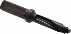 Allied Machine and Engineering - Series 15, 15 to 15.99mm Diam, 3/4" Diam Straight Shank with Flange, Straight Flute Spade Drill - 1-57/64" Max Depth, 2-61/64" Body Length, 4-63/64" OAL, Standard Length, Through Coolant - USA Tool & Supply
