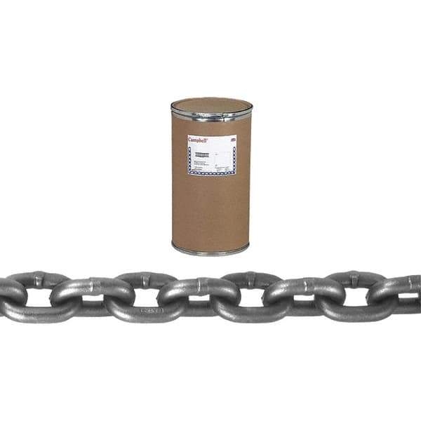 Campbell - 3/4" Welded Alloy Chain - 35,300 Lb Capacity, Grade 100, 100' Long, Bright Finish - USA Tool & Supply