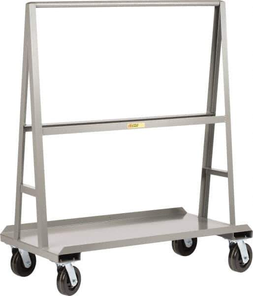 Little Giant - 2,000 Lb Capacity Steel Panel Truck - Steel Deck, 60" OAW, 0" Platform Length, Phenolic Casters - USA Tool & Supply