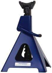 Value Collection - 6 Ton Load Capacity Ratcheting Jack Stand - 15-3/8 to 24-1/4 Inch High, 11-1/4 Inch Base Diameter x 9-1/4 Inch Long x 10-5/8 Inch Wide Chassis - USA Tool & Supply
