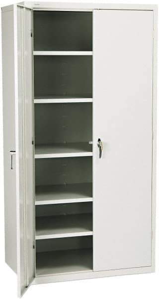 Hon - 5 Shelf Locking Storage Cabinet - Steel, 36" Wide x 24" Deep x 71" High - USA Tool & Supply