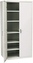 Hon - 5 Shelf Locking Storage Cabinet - Steel, 36" Wide x 24" Deep x 71" High - USA Tool & Supply