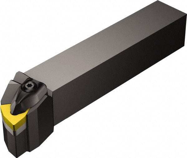 Sandvik Coromant - DWLNR, Left Hand Cut, -5° Lead Angle, 1" Shank Height x 1" Shank Width, Negative Rake Indexable Turning Toolholder - 6" OAL, WNMG 432 Insert Compatibility, Series T-Max P - USA Tool & Supply