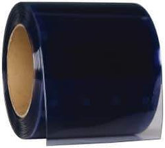Value Collection - Clear Smooth Standard Dock Curtain Strips - 8" Wide x 7' Long x 0.08" Thick, PVC - USA Tool & Supply