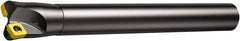 Sandvik Coromant - 1.378" Cut Diam, 8mm Max Depth of Cut, 1-1/4" Shank Diam, 10" OAL, Indexable Chamfer & Angle End Mill - Multiple Insert Styles, Cylindrical Shank, 10° Lead Angle, Through Coolant - USA Tool & Supply