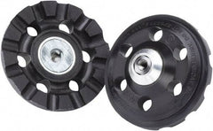 3M - 4" Diam Disc Backing Pad - 3/8" Shank Diam, Hard Density, 15,000 RPM, Roloc TR Compatible - USA Tool & Supply