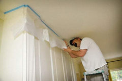TRIMACO - Medium Weight HDPE Plastic Drop Cloth - 72' x 2', 0.0005" Thick, Tape & Drape - USA Tool & Supply