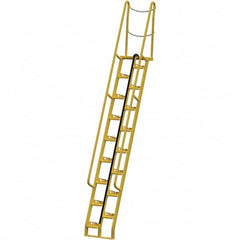 Vestil - 161-7/8" High 350 Lb Capacity 16 Step Alternating Tread Stair - USA Tool & Supply