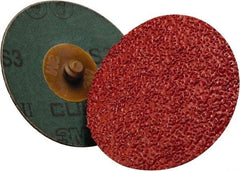 3M - 4" Disc Diam, 36 Grit, Ceramic Quick Change Disc - Type R Attaching System, Coated, Orange, 12,000 RPM, 982C Series - USA Tool & Supply